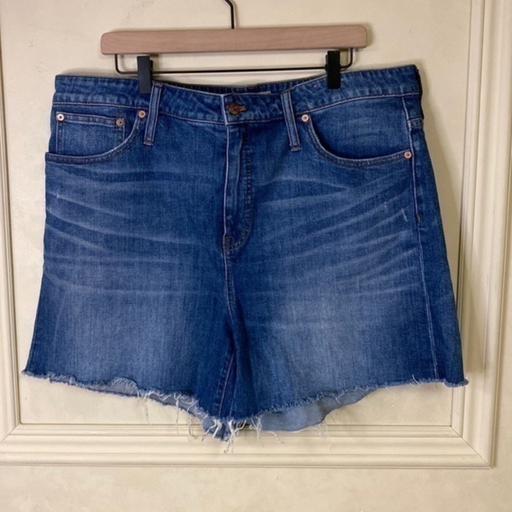 Madewell High Rise Denim Jean Shorts Size 34